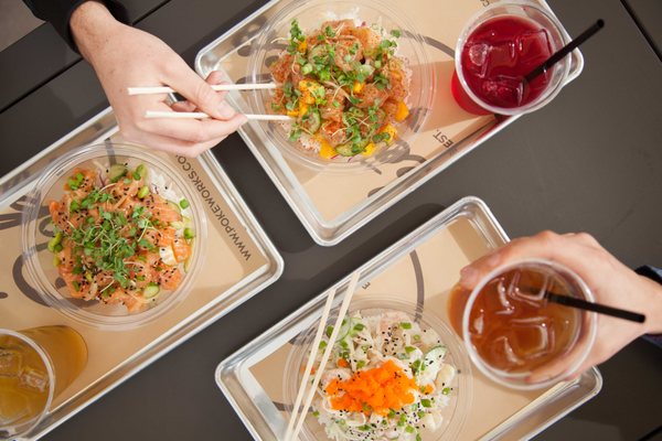 You can customize almost anything on your poke bowl including the sauce level. Choose between light, medium or heavy sauce.