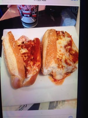 The chicken Parmesan sub!