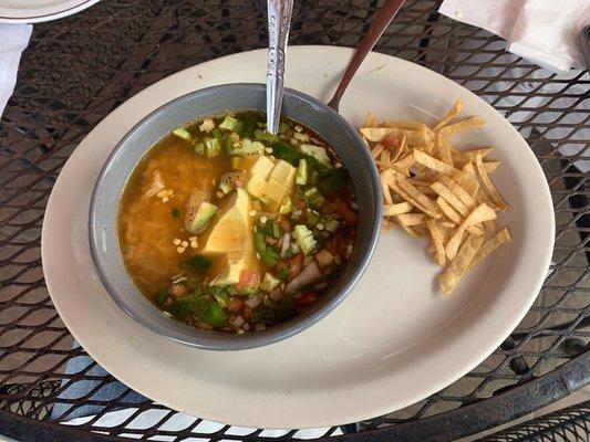 Chicken Tortilla Soup (assembled)