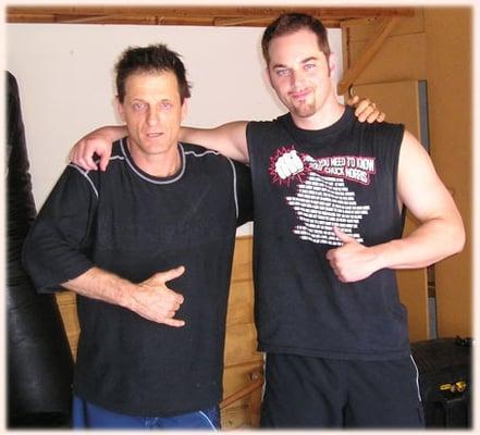 Brian training with martial arts legend Paul Vunak