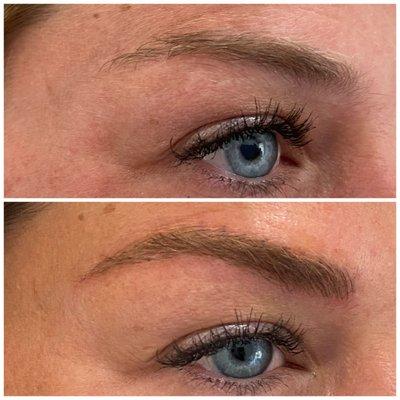 Microblading before and after