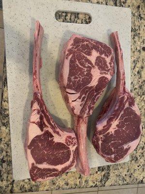 Tomahawk steaks