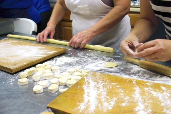 Homemade pierogis