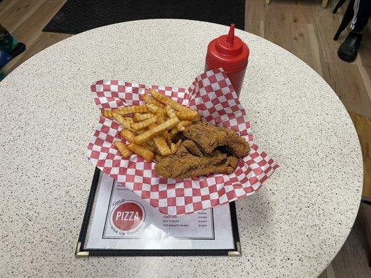 Fried Whiting and Crinkle Cut Fries