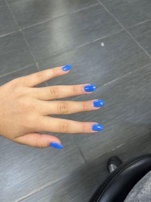 Amazing blue nails