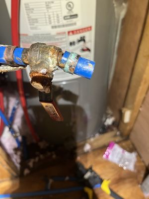 Broken pex on well water