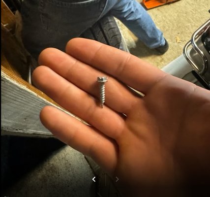 The screw that was never removed.