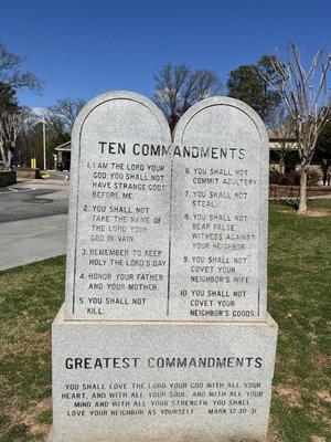 The Ten Commandments Stone