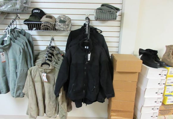 Military Surplus khaki and black OGSI jackets