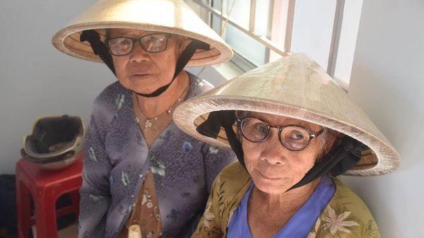 Vietnamese women with their new glasses