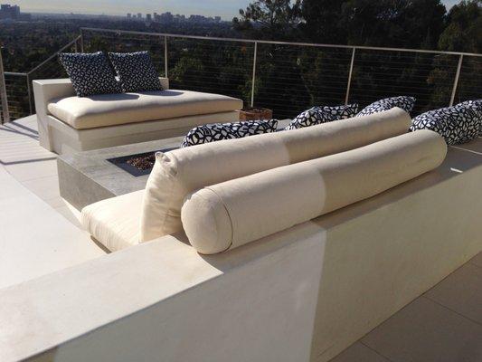 Outdoor lounge cushions