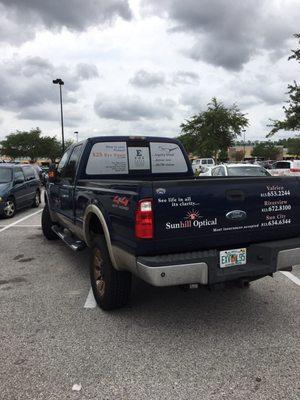 Seriously?! Home Depot parking lot. The owner needs to get his eyes checked. #Ignorant.