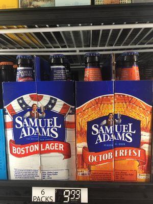 Samuel Adams 6 packs other Flavors and size available