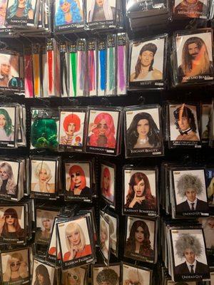 Variety of wigs