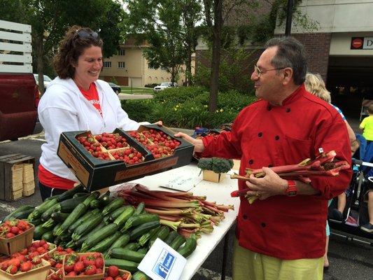 The farmers market runs weekly on Thursdays from May - Oct.