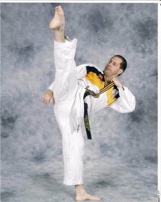 7th Degree Black Belt, Master Instructor and World No-Gi Jiu-Jitsu Champion David Hughes can kick as well as grapple.