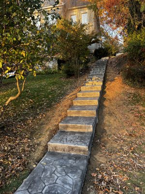 Stamped concrete