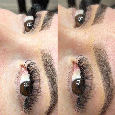 Henna brows and volume lashes