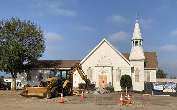 Construction Happening at Nestor! Preparing for a new Parking Lot!