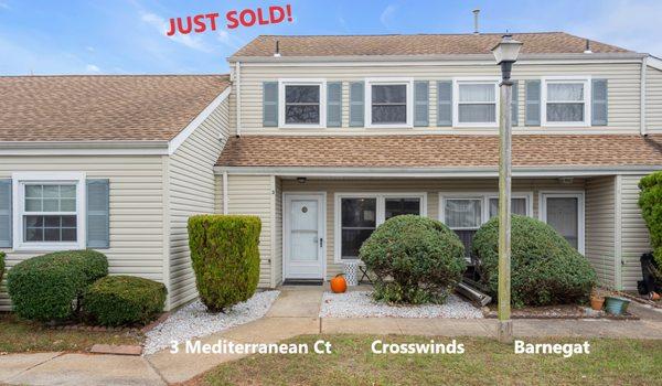 Just Sold, 2 Bed 1.5 Bath Townhome in Crosswinds at Barnegat