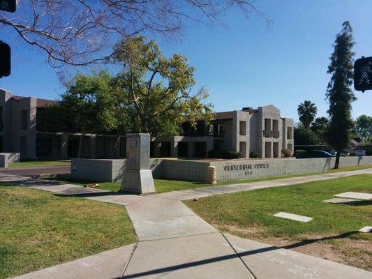 View from the corner of 1st Street and Centennial Way, Mesa