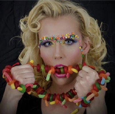 Model candy theme with photo shoot