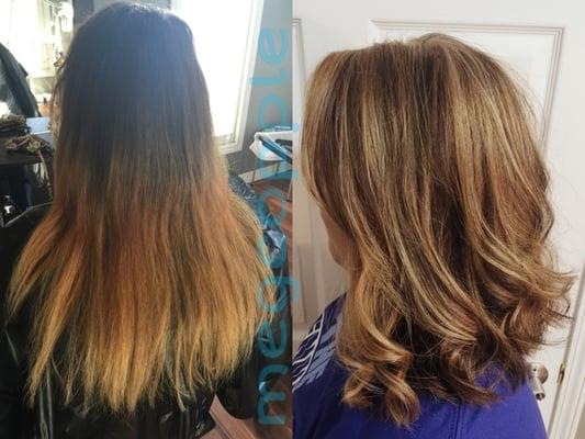 I would love to create new color or cut that suits your profile!  8 years of professional experience! 
 Call 816-316-9821 with Meg