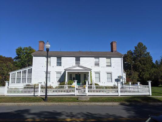 The front of the house during in September