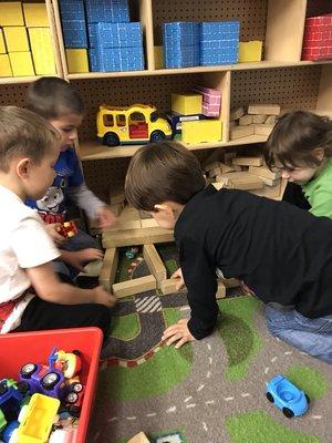 Working together is the best way to build a garage!!