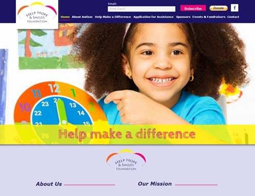 Help Hope and Smiles - Nonprofit Web Design