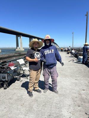 New friend met here at the pier some nice memories