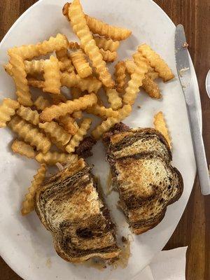 Great Rueben and fries.