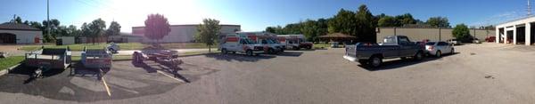 A to Z Auto Center's parking lot and Uhaul capabilities