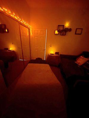 Cozy massage space