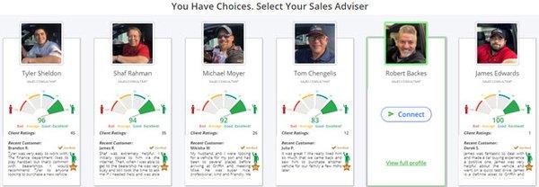 At Griffin you get to choose your Sales Consultant - https://griffinmonroe.adviserly.com/list