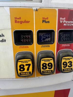 Regular gas has $0.90/gal hike compared to just $0.10/gal hike for others fuel options.