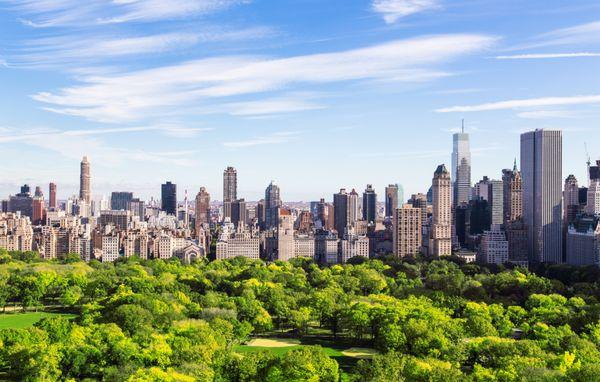 The view from a luxury NYC apartment at The Grand Tier in Upper West Side Manhattan