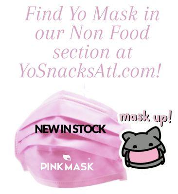 Disposable masks now available in pink! 2 for $5!