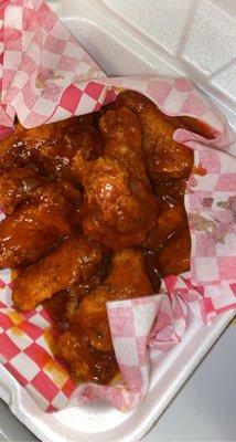 Spicy bbq wings