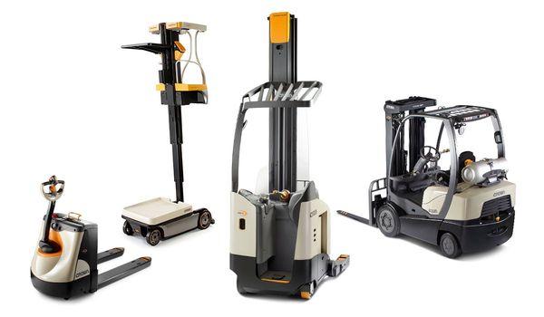 Electric pallet jack, Work Assist Vehicle, Monomast Reach Truck, C-5 propane forklift