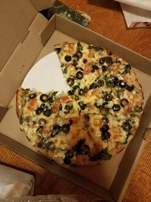 Small Greek pizza