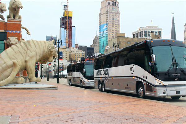 Metro Cars can move any size group! Our fleet consists of our NEW 2024 model 56-passenger Motor Coaches.