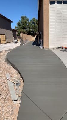 Driveway extension and walkway