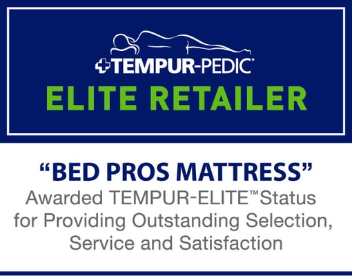 Bed Pros Mattress is a Tempur-Pedic Elite Retailer