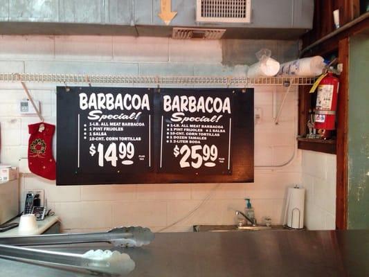 Barbacoa Specials