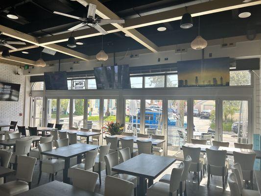 Dine indoor or on the patio!