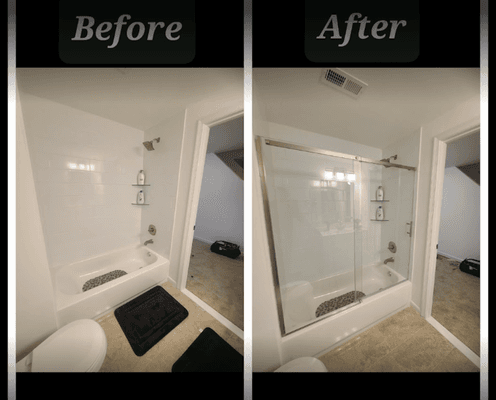 Shower Door Installation