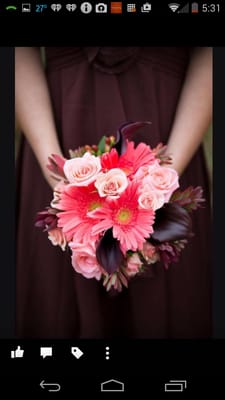 Brides maids bouquets