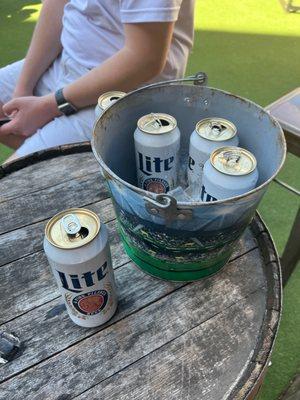 Bucket of Miller Lite