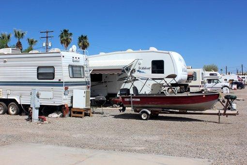 RV Park Hookup Sites - Full hookups just steps away from the river